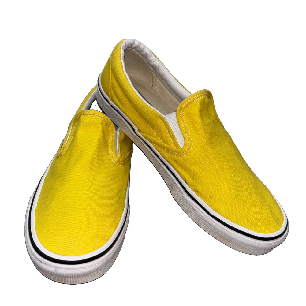VANS Classic Slip-On Yellow Canvas Shoes Men's US 7.5 Women's‎ US 9